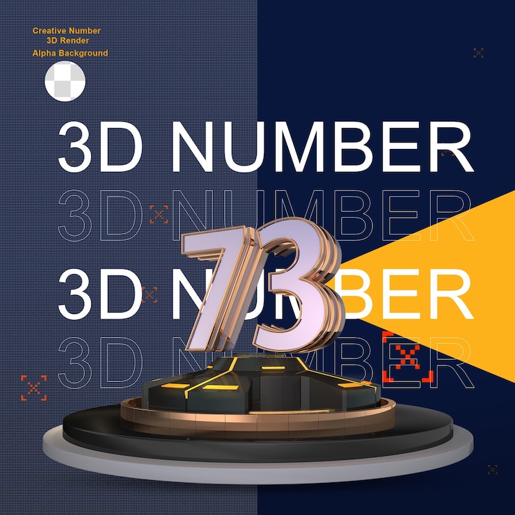 PSD fantascienza numero 3d oro 73