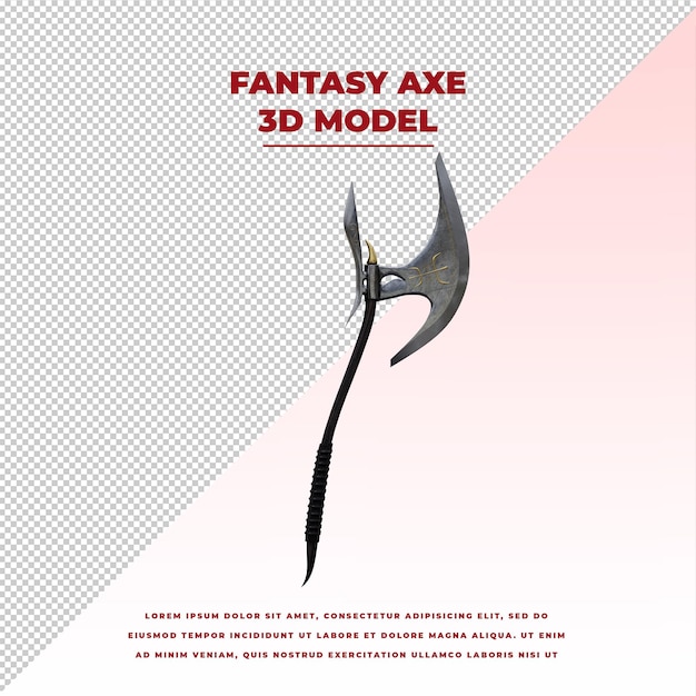 fantasia medieval machado modelo de arma