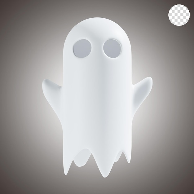 PSD fantasma aterrador halloween render 3d