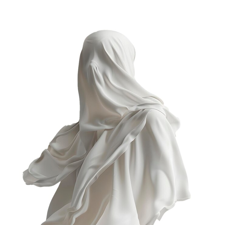 Fantasma di Halloween con sfondo trasparente sfondo bianco