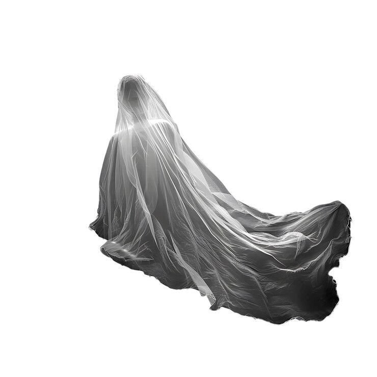 Fantasma di Halloween con sfondo trasparente sfondo bianco