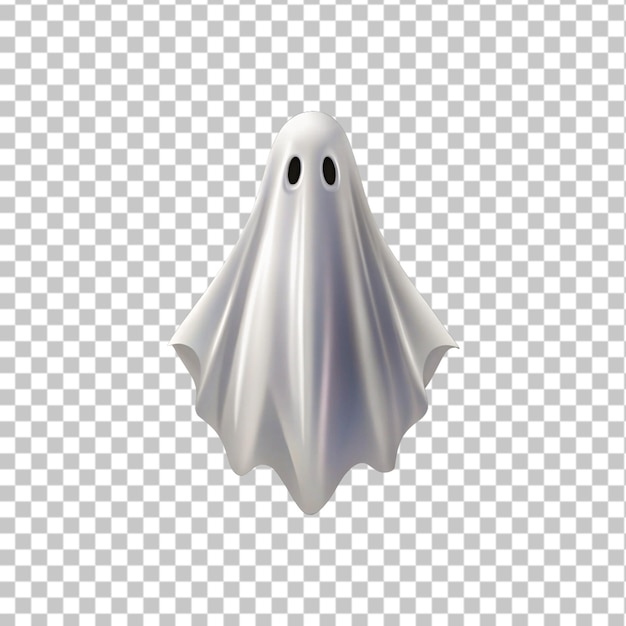 fantasma isolato su uno sfondo trasparente illustrazione di rendering 3D