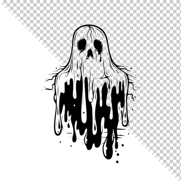 Fantasma isolato su uno sfondo trasparente