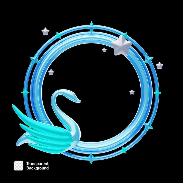 Fantasy Frame 3D Icon PNG Template (Template de ícone em 3D)