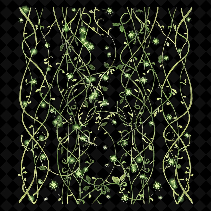 PSD fantasy trellis hecho de vides retorcidas diseño de cuento de hadas wi contorno diseño decorativo natural