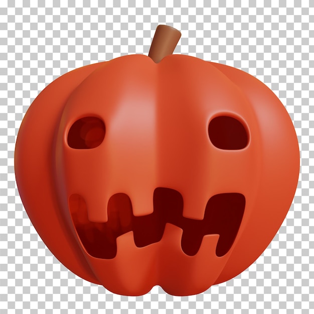 Fantôme De Citrouille D'halloween Rendu 3d Isolé