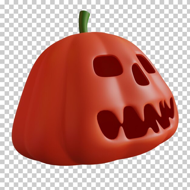 Fantôme De Citrouille D'halloween Rendu 3d Isolé