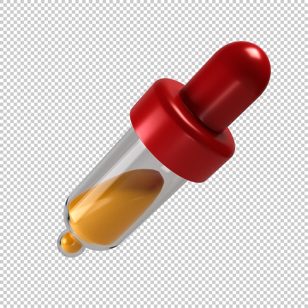 Farbauswahl-Pipette 3D-Symbol