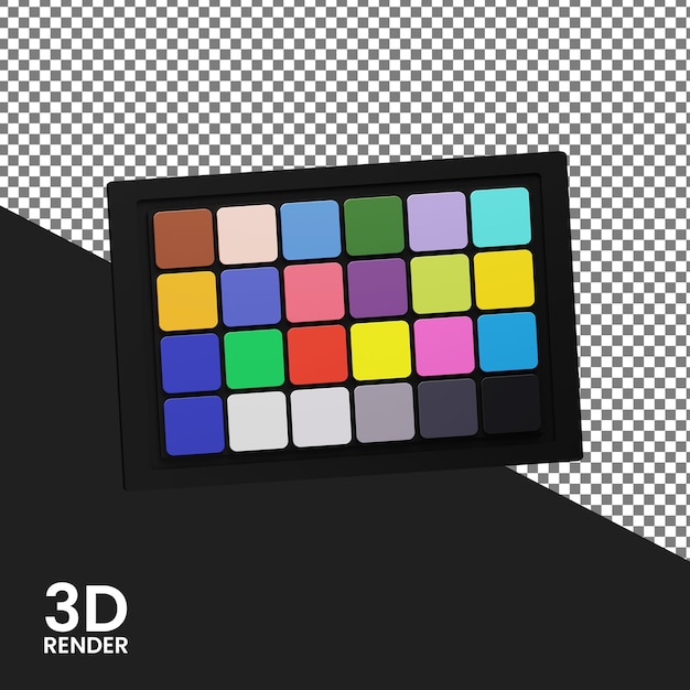 Farbe kalibrierung kino 3d-symbol