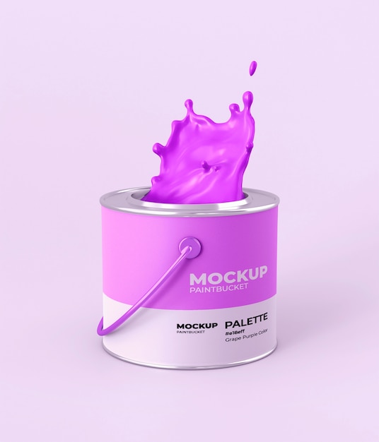 Farbeimer-Mockup-Design