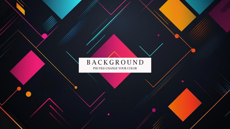 PSD farbige geometrische formen hintergrund psd