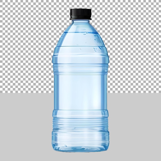 PSD farbige wasserflasche auf durchsichtigem hintergrund ai generated