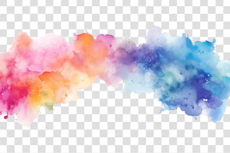 PSD farbiger aquarell-splash-hintergrund