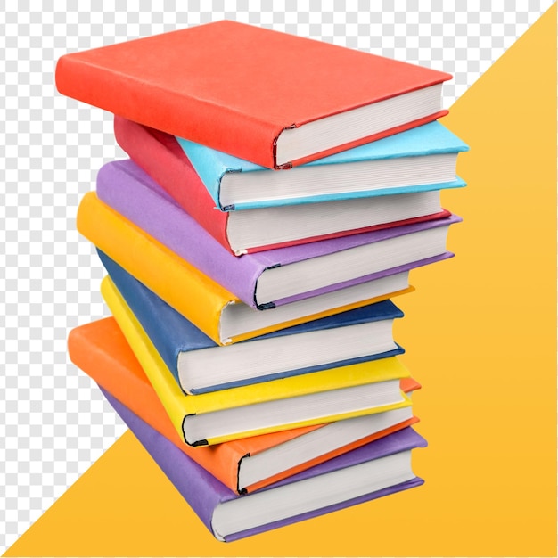 Farbiger Stapel von Büchern