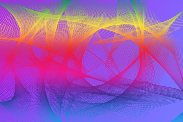 Farbiges abstraktes Wirbel-Design mit herzförmigem Hinweis auf grauem Hintergrund