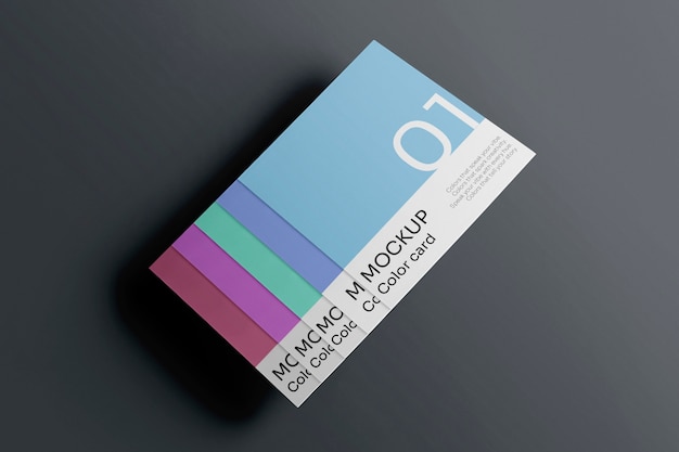 Farbkarten-Mockup-Design