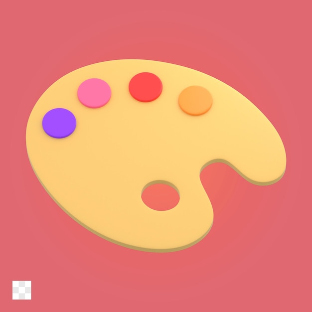 Farbpalette 3d-Symbol