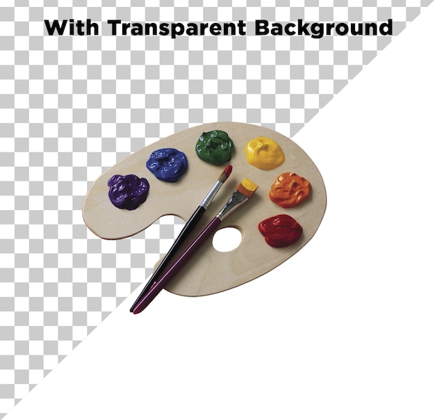 Farbpalette png psd isoliert auf durchsichtigem Hintergrund