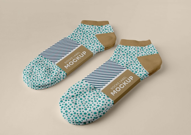 Farbsocken-Design-Mockup