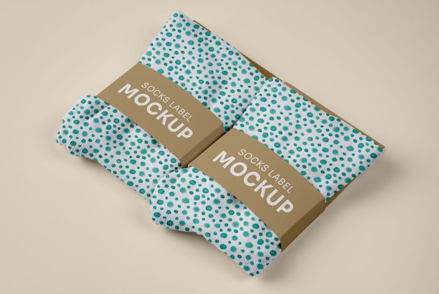 Farbsocken-Design-Mockup