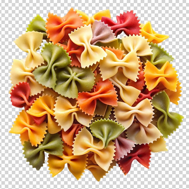 Farfalle de color Con fondo blanco aislado