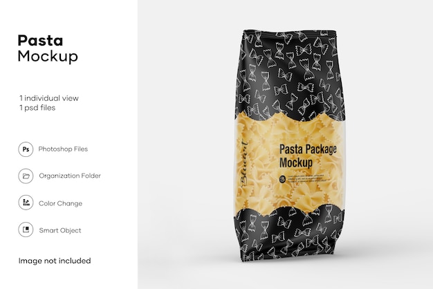 Farfalle pasta mockup