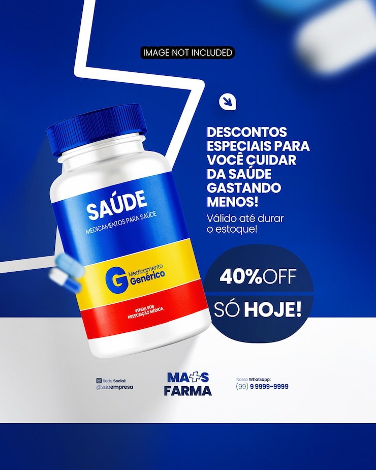 PSD farmacia medicamentos fórmulas de cápsulas medicamentos promoción en las redes sociales psd editable medicamentos