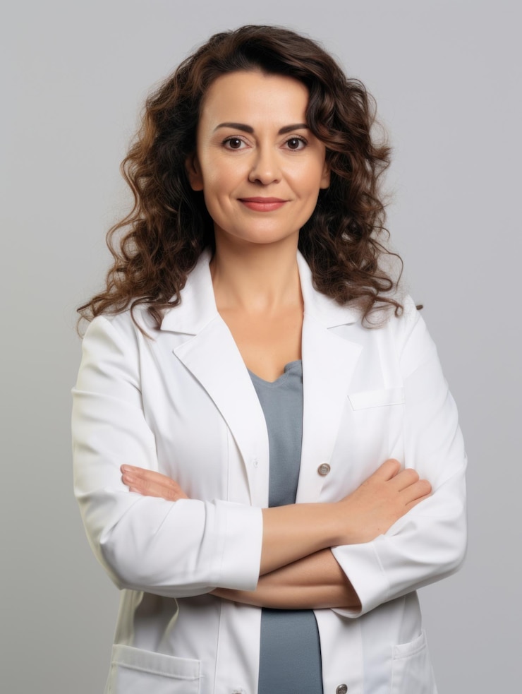 PSD farmacista profesional con fondo transparente aislado