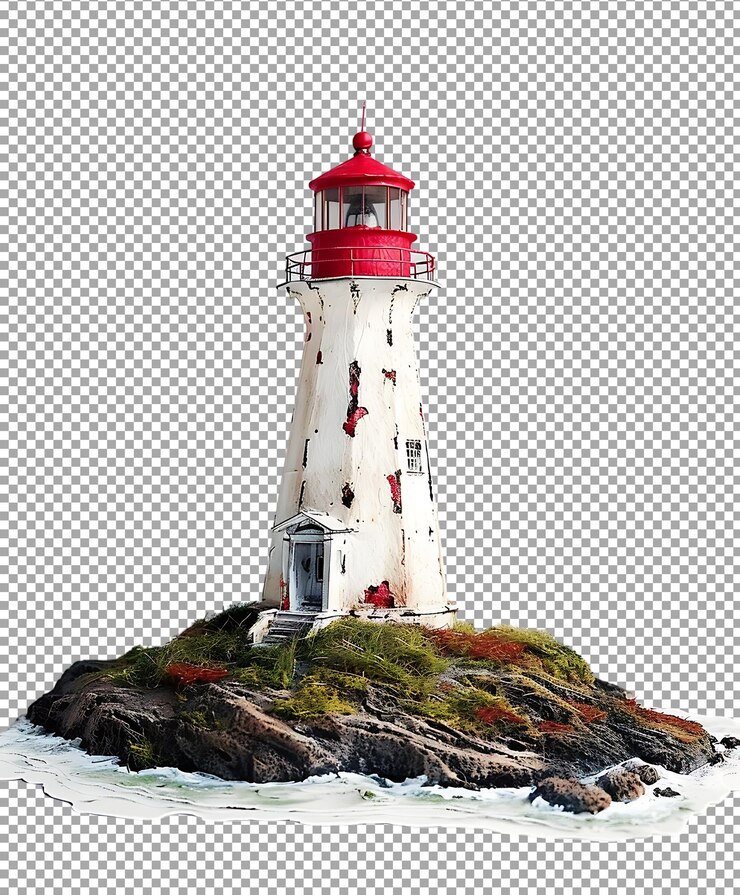 PSD faro png aislado en fondo transparente