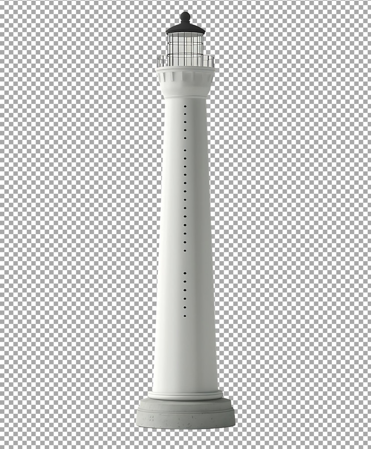 PSD farol png isolado em fundo transparente