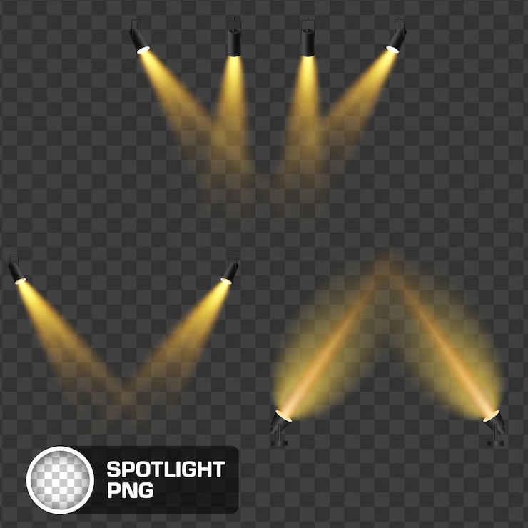 Faros de reflectores para el escenario y la actuación