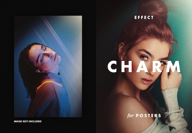 Fascino effetto foto texture rumore per poster
