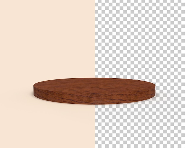 Fase del prodotto 3d poduim in legno