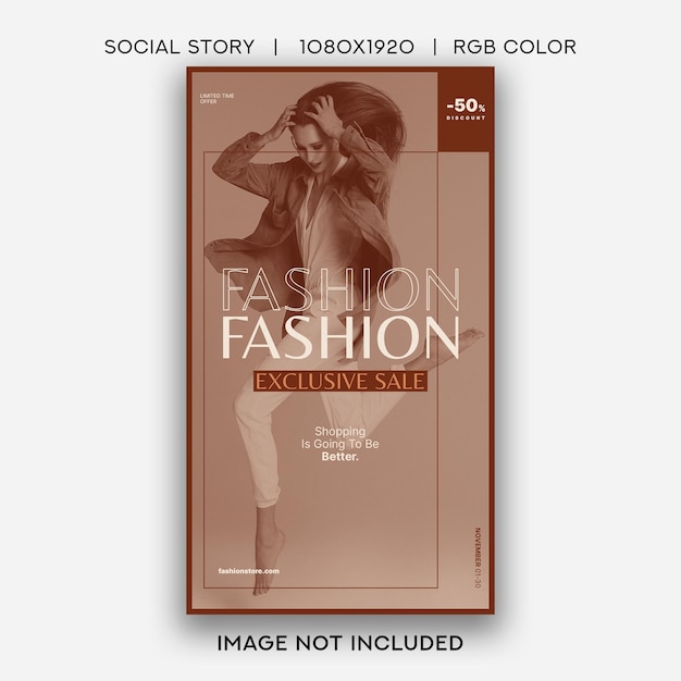 PSD fashion elegant promo instagram story