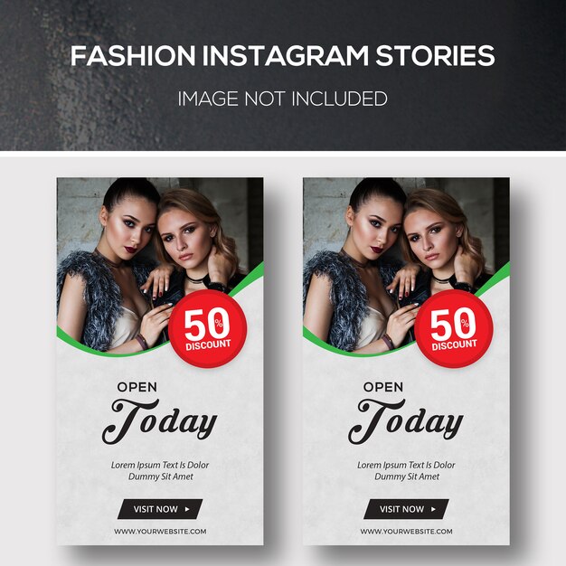 PSD fashion instagram stories