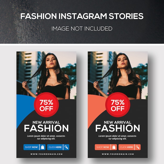 PSD fashion instagram stories