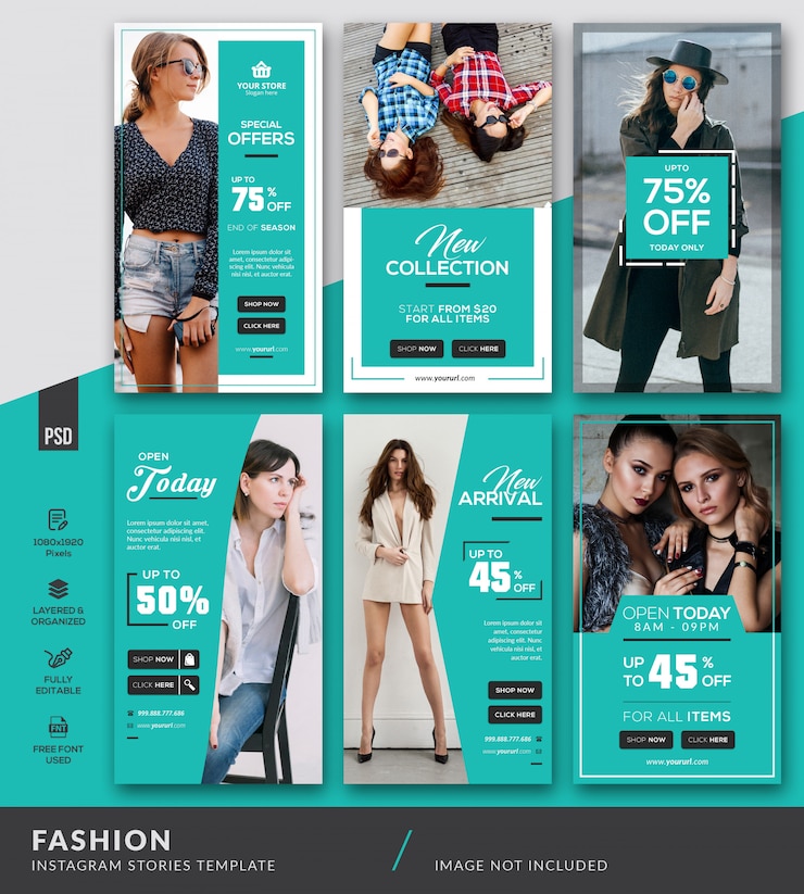 PSD fashion instagram stories