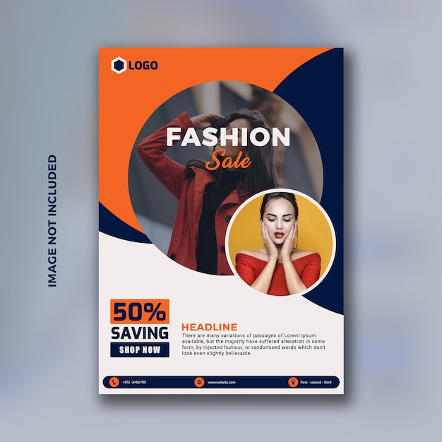 PSD fashion sale flyer