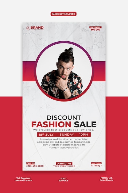 Fashion Sale Instagram- oder Facebook-Geschichtsvorlage
