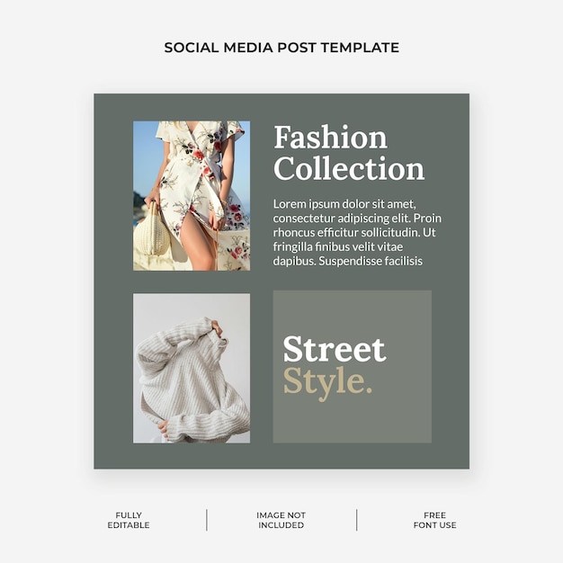 PSD fashion sale instagram post template