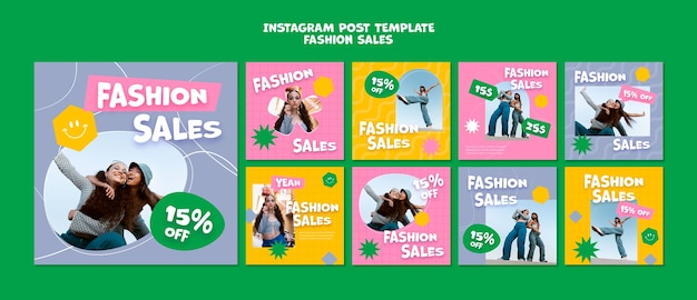 PSD fashion sale instagram-posts-sammlung