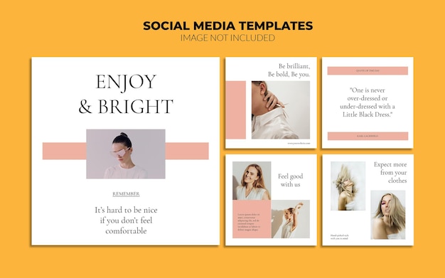 Fashion Sale Instagram Social Media Post Vorlagen