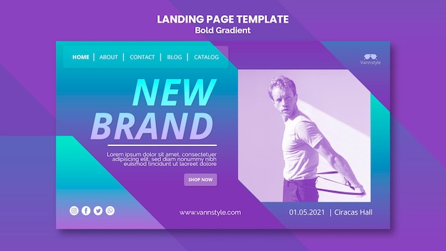 PSD fashion sale landing page vorlage