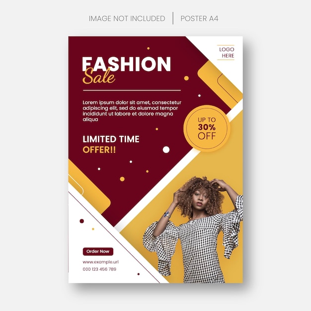 Fashion sale social media poster einfache designvorlage 3