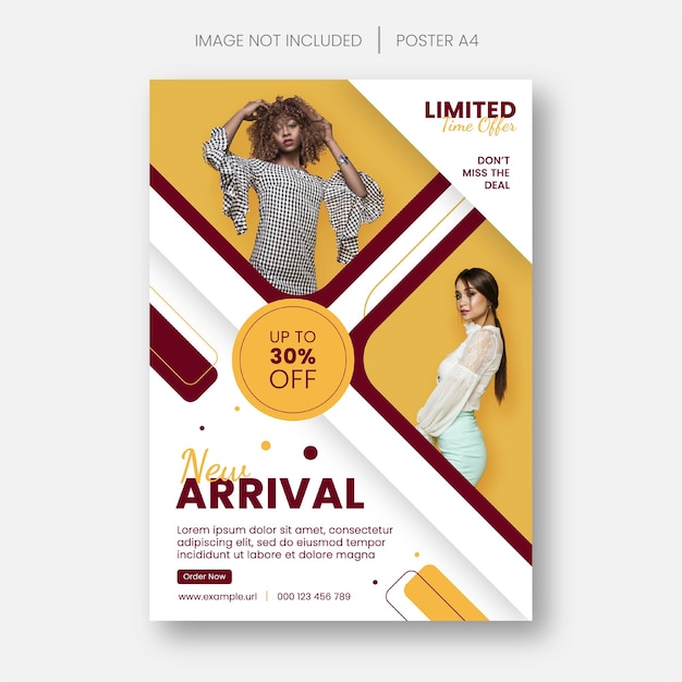 Fashion Sale Social Media Poster Einfache Designvorlage