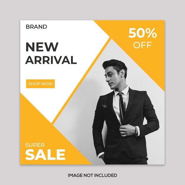 Fashion sale square banner