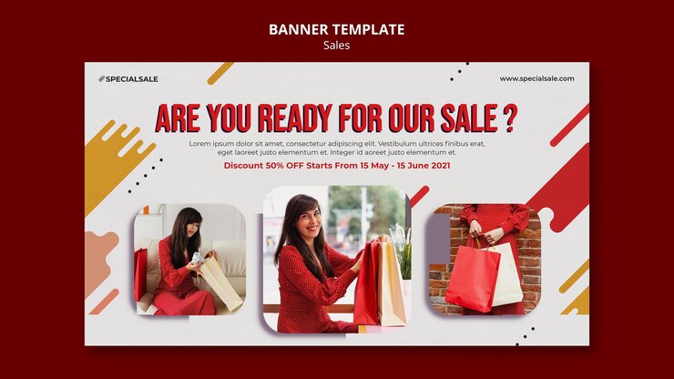PSD fashion shopping banner template