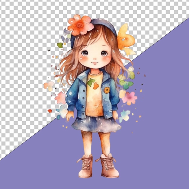 PSD fashionista png illustration