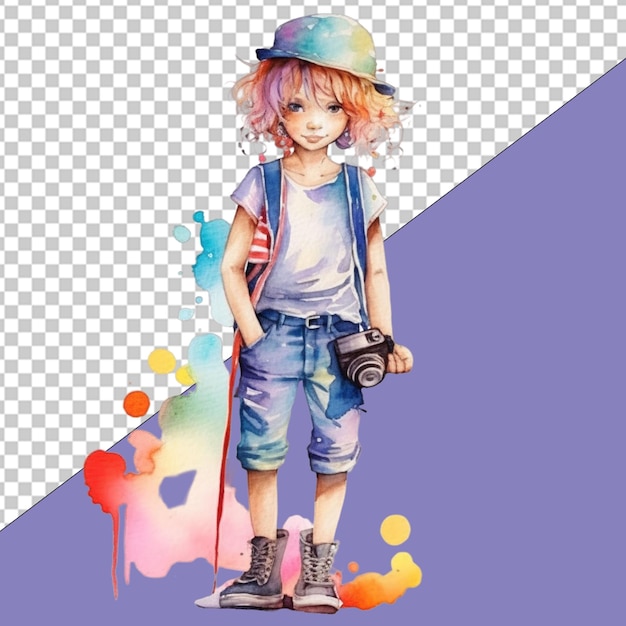 PSD fashionista png illustration