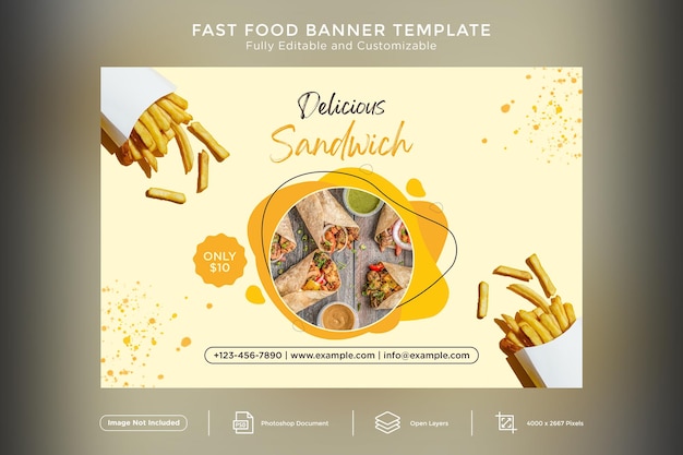 Fast-food-banner-designvorlage